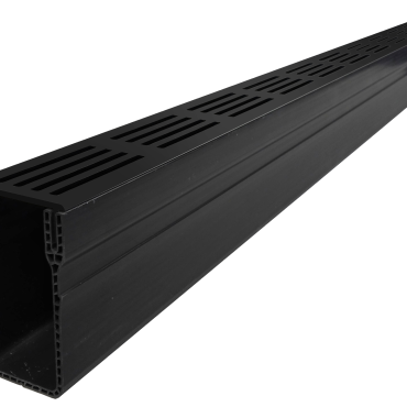 Hexa Slim-Line Zwart 100cm