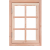 Douglas Klapraam 6-ruits Blank 89,8x70,3cm Onbehandeld