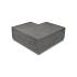 ArtiStone hoekstuk traptreden 90° binnen 37x15 Antraciet