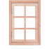 Douglas Klapraam 6-ruits Blank 89,8x70,3cm Onbehandeld